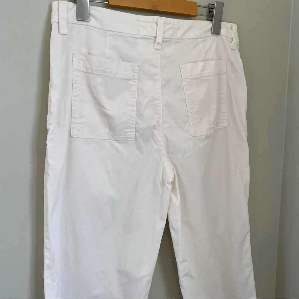Frank and Eileen Blackstone Utility Pant White Size 6 Cottagecore Coastal Boho - Picture 7 of 13